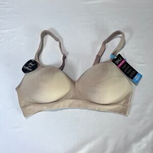 Bali Comfort Revolution Bra DF3463 Cool Comfort Nude Beige 34C Wireless NWT